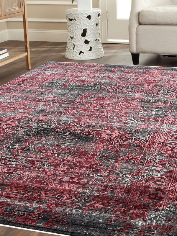 Carpetmantra Rust Modern Carpet 5.1ft X 7.6ft