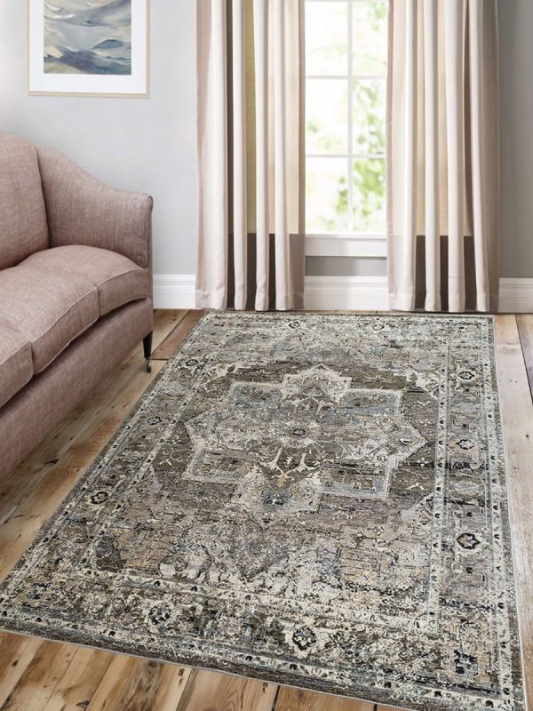 Carpetmantra Chikoo Abstract Carpet 8ft X 10ft 