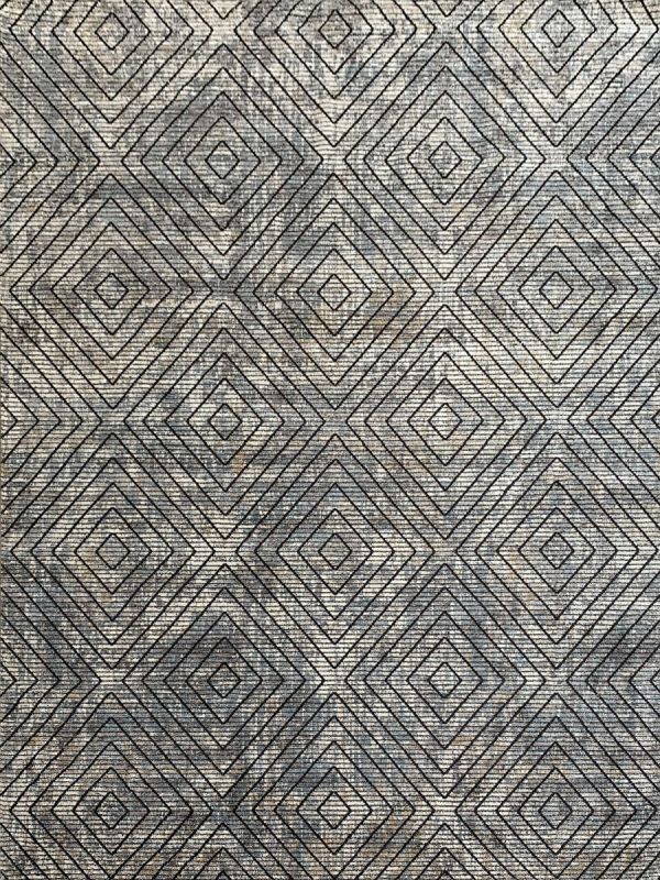 Carpetmantra Grey Modern Carpet 8ft X 10ft