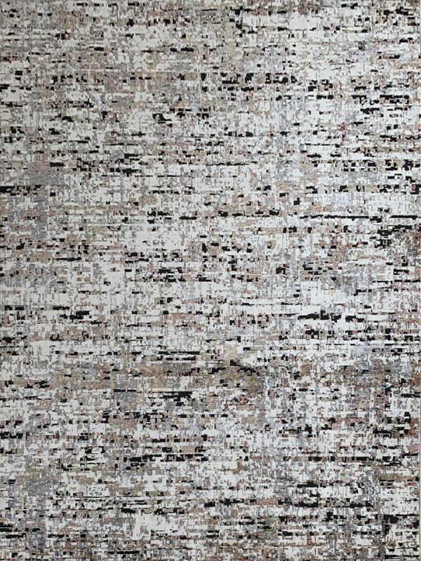 Carpetmantra Silver Grey Abstract Carpet 8ft X 10ft