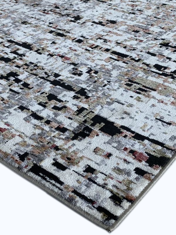 Carpetmantra Silver Grey Abstract Carpet 8ft X 10ft