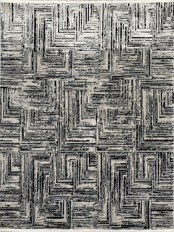 Carpetmantra Black modarn Carpet 6.6ft X 9.9ft