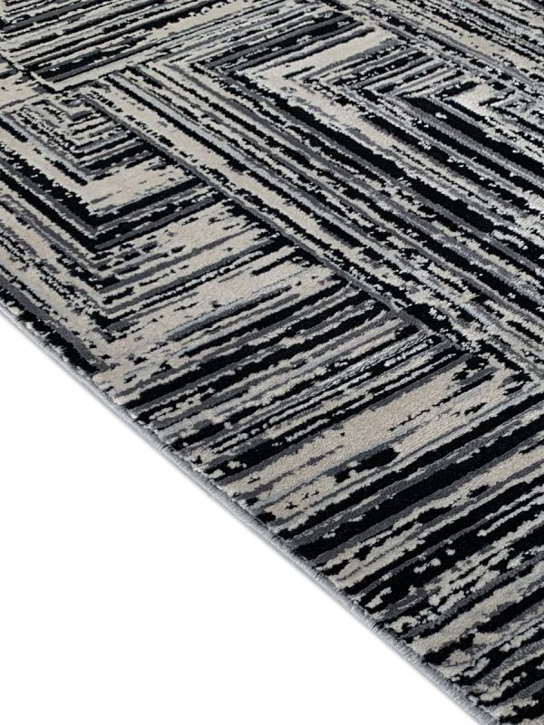 Carpetmantra Black modarn Carpet 6.6ft X 9.9ft