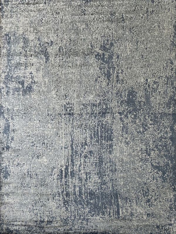 Carpetmantra Beige Abstract 100% Banana Silk Carpet 8fft X 10ft