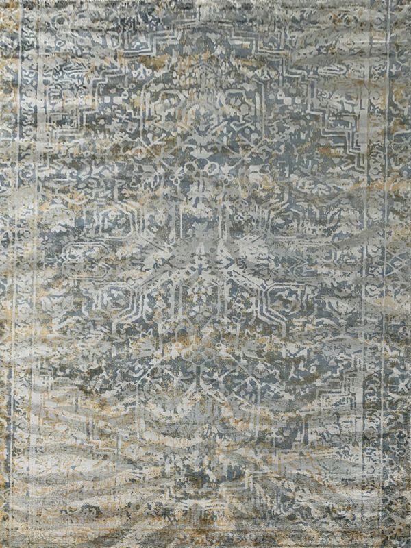 Carpetmantra Multi Modern 100% Viscose Carpet 5.1ft X 7.4ft