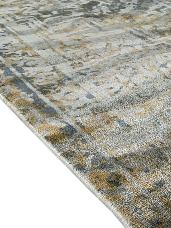 Carpetmantra Multi Modern 100% Viscose Carpet 5.1ft X 7.4ft