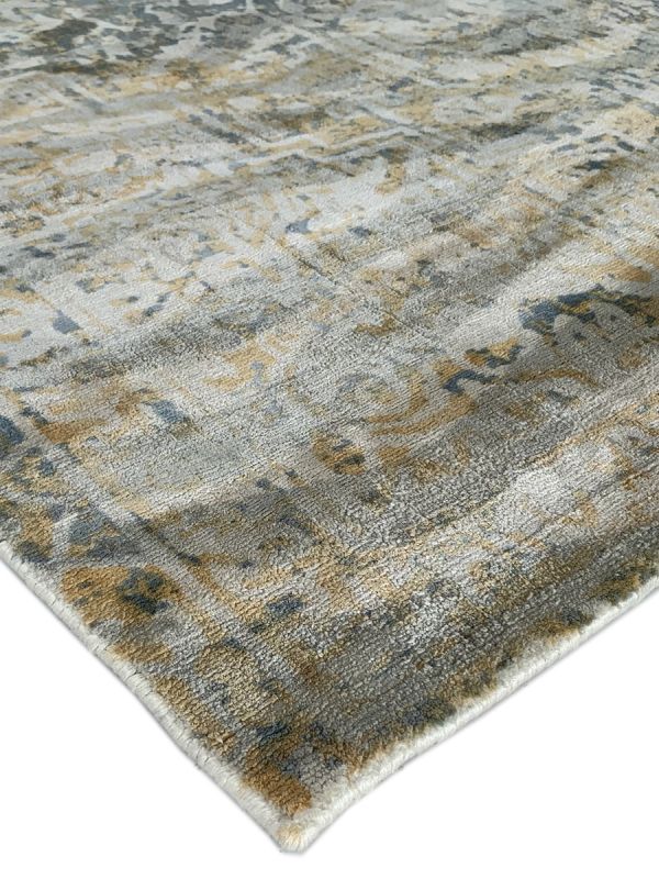 Carpetmantra Multi Modern 100% Viscose Carpet 5.1ft X 7.4ft