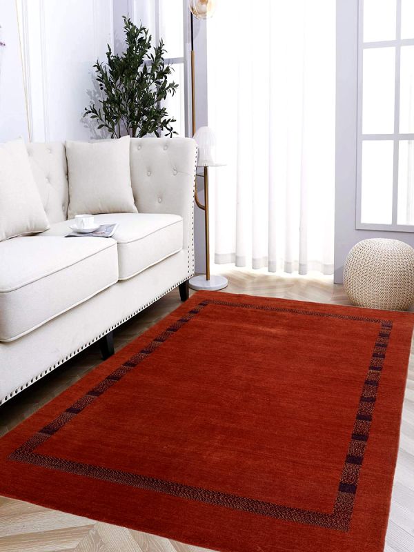 Carpetmantra Hand Knotted Gabbeh Carpet 5.7ft X 7.10ft