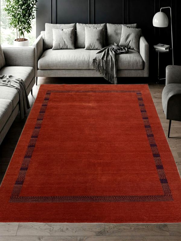 Carpetmantra Hand Knotted Gabbeh Carpet 5.7ft X 7.10ft