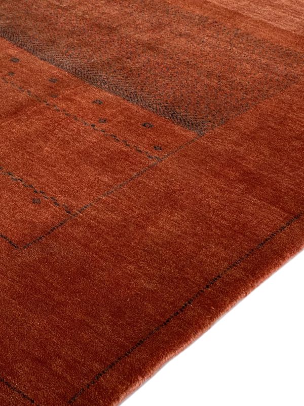 Carpetmantra Hand Knotted Gabbeh Carpet 5.4ft X 8.0ft
