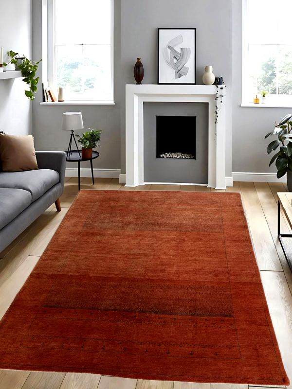 Carpetmantra Hand Knotted Gabbeh Carpet 5.4ft X 8.0ft