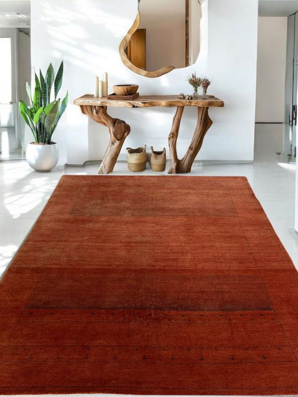 Carpetmantra Hand Knotted Gabbeh Carpet 5.4ft X 8.0ft