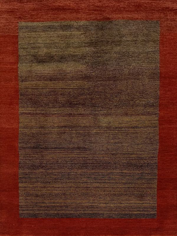 Carpetmantra Hand Knotted Gabbeh Carpet 4ft X 6ft