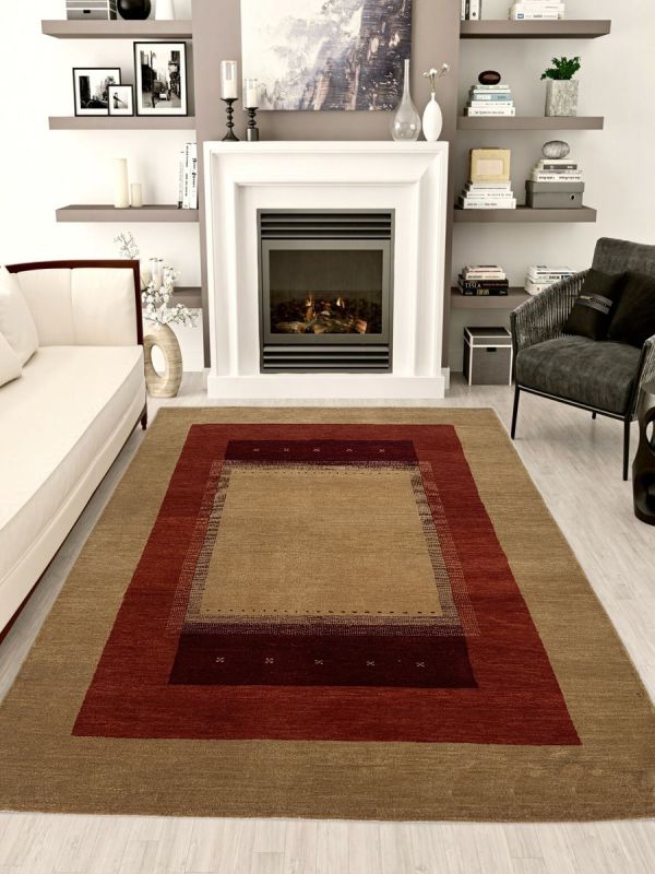 Carpetmantra Hand Knotted Gabbeh Carpet 4ft X 6ft