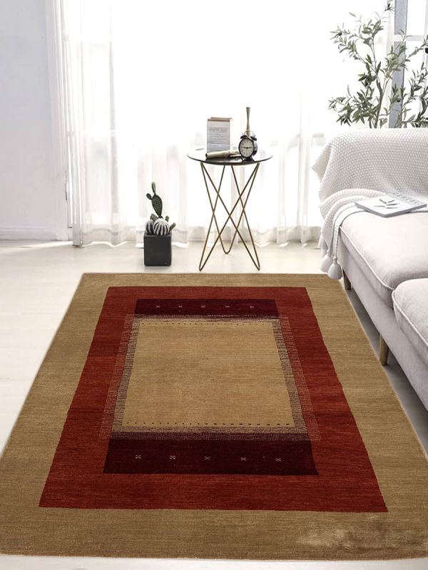 Carpetmantra Hand Knotted Gabbeh Carpet 4ft X 6ft
