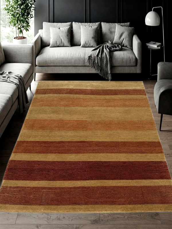 Carpetmantra Hand Knotted Gabbeh Carpet 4.0ft X 5.8ft