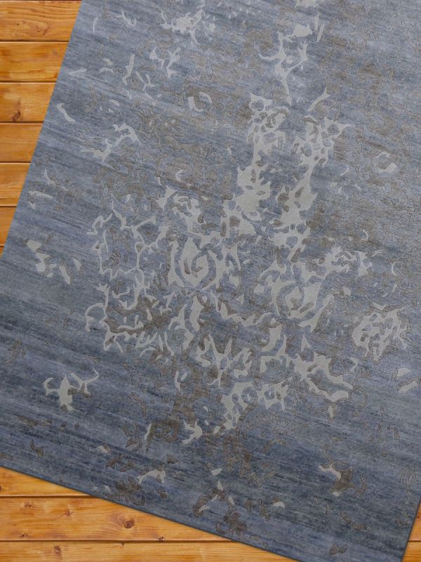 Carpetmantra Hand knotted Bamboo Silk Designer Carpet 5.7ftx7.9ft