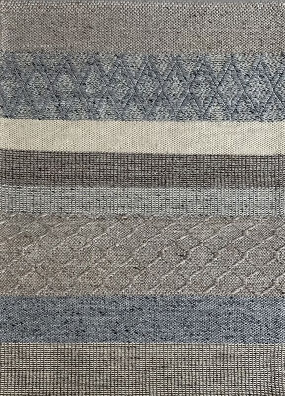 Carpetmantra Hand Woven Natural Grey Carpet 5ft X 8ft 