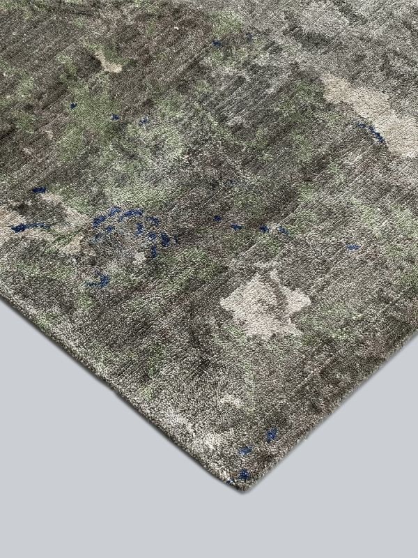 Carpetmantra Hand knotted Bamboo Silk Designer Carpet 5.5ftx 8.3ft