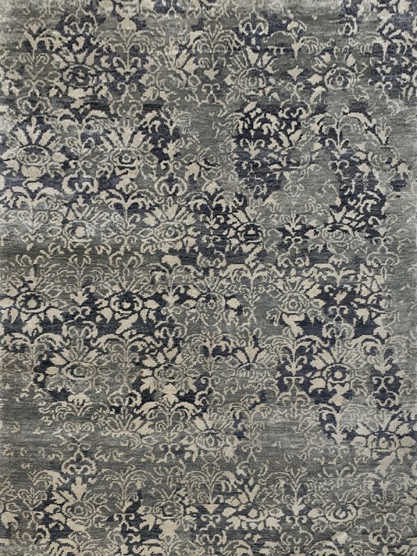 Carpetmantra Hand knotted Bambo Silk Designer Carpet 5.7ftx7.10ft