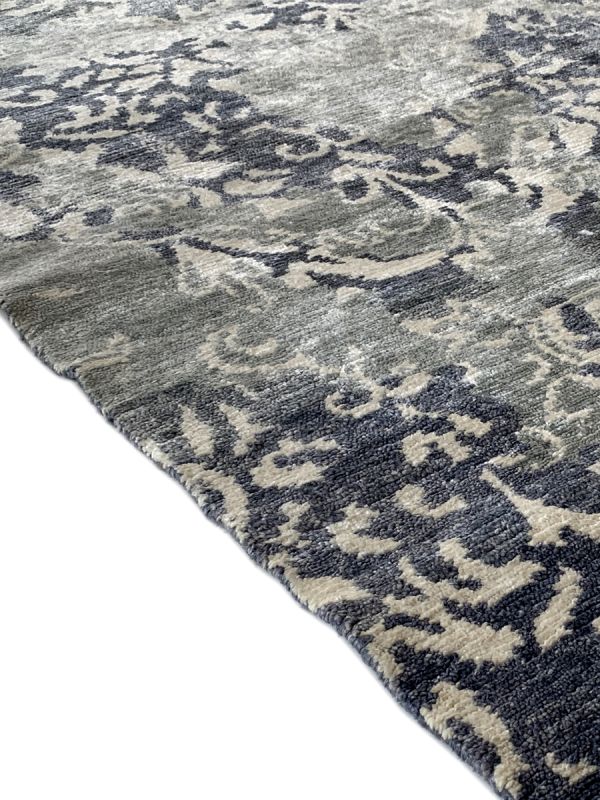 Carpetmantra Hand knotted Bambo Silk Designer Carpet 5.7ftx7.10ft