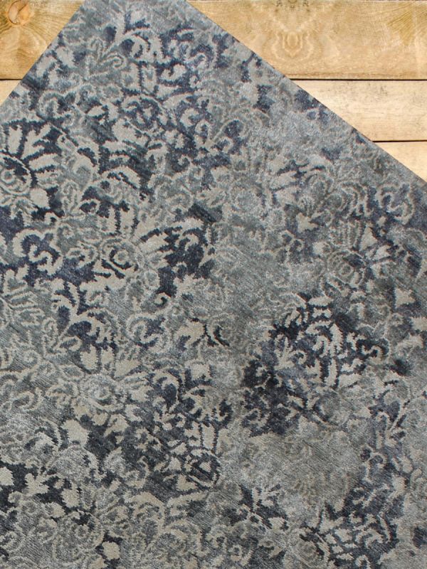 Carpetmantra Hand knotted Bambo Silk Designer Carpet 5.7ftx7.10ft