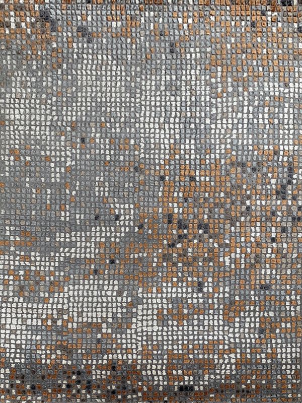 Carpetmantra Hand knotted Bamboo Silk Multi Designer Carpet 5.0ftx7.0ft