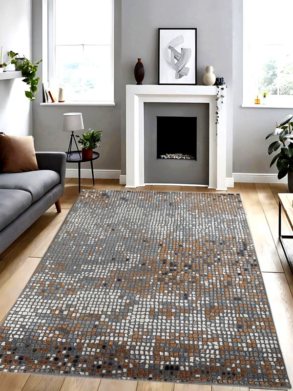 Carpetmantra Hand knotted Bamboo Silk Multi Designer Carpet 5.0ftx7.0ft