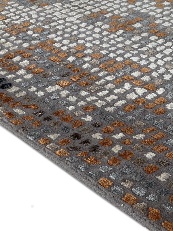 Carpetmantra Hand knotted Bamboo Silk Multi Designer Carpet 5.0ftx7.0ft