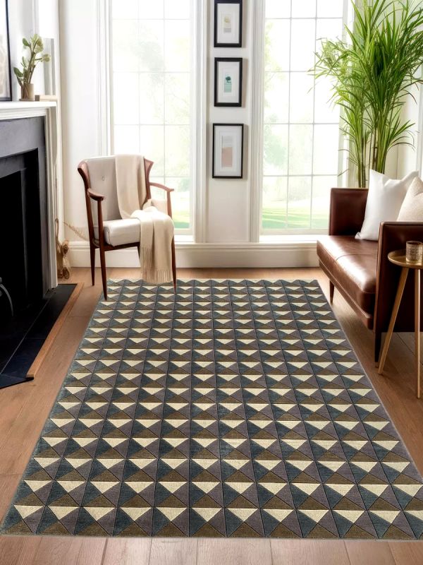 Carpetmantra Hand knotted Multi Modern Carpet 6ft x 9ft