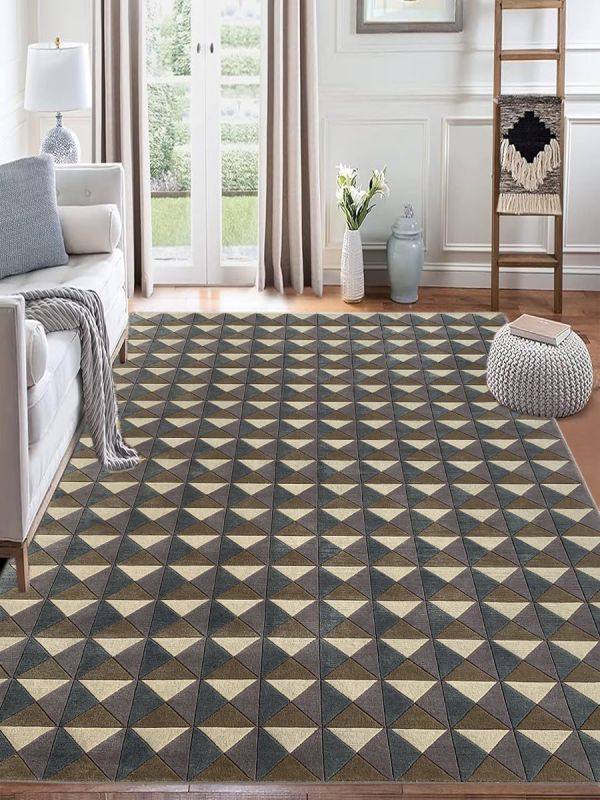 Carpetmantra Hand knotted Multi Modern Carpet 6ft x 9ft