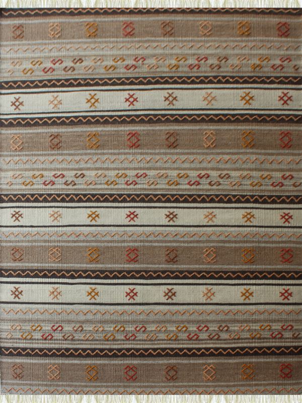 Carpetmantra Flatweave Durrie Carpet 5.7ft x 7.10ft