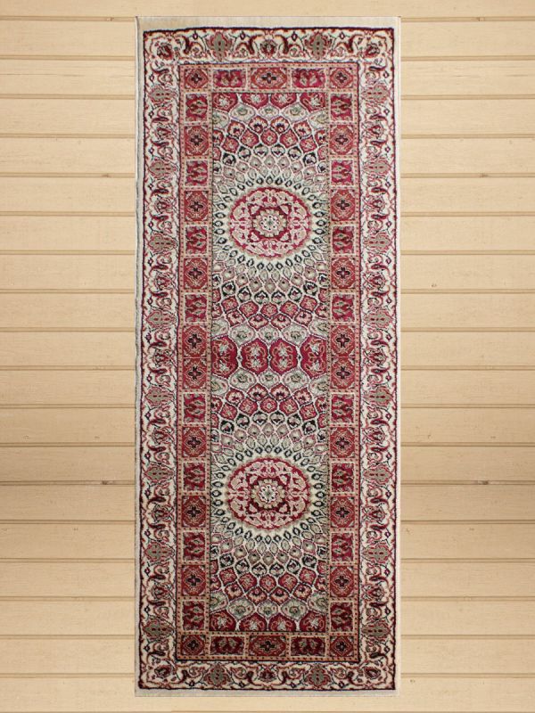 Carpetmantra Persian Runner white Carpet 2ft X 6ft