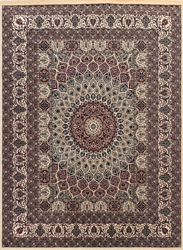 Carpetmantra Persian Traditional Beige Carpet 9ft X 12ft