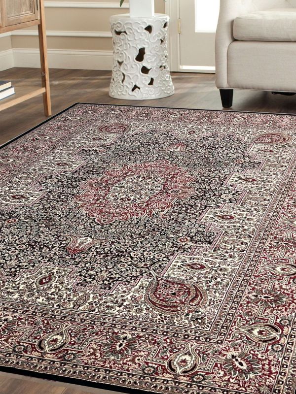 Carpetmantra Persian Black Traditional Carpet 