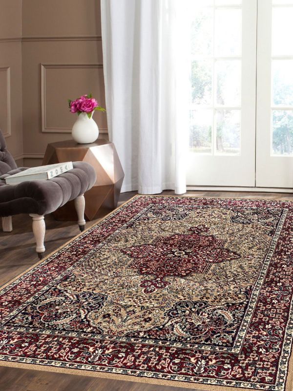 Carpetmantra Persian Beige Traditional Carpet 
