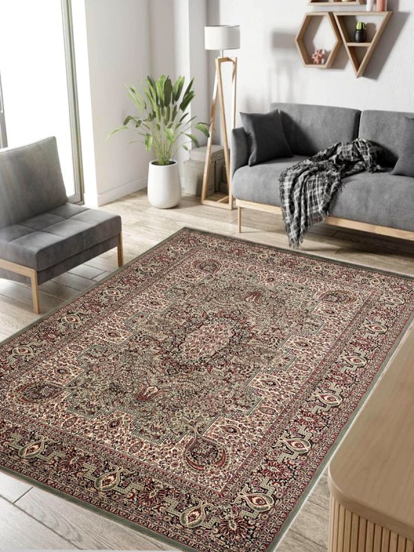 Carpetmantra Persian Green Traditional Carpet 