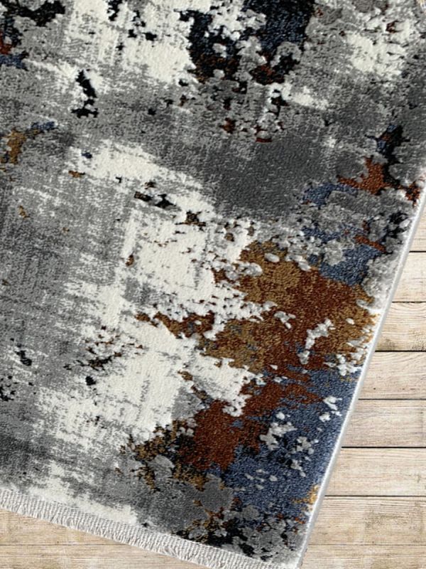 Carpetmantra Multi Abstract Runner Carpet 3.2ft X 6.8ft