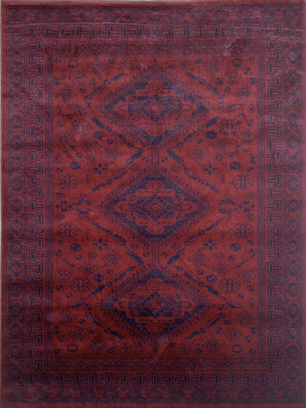 Carpetmantra Red Color Super Fine Persian Design Traditional Carpet Size 5.3ft X 7.7ft 