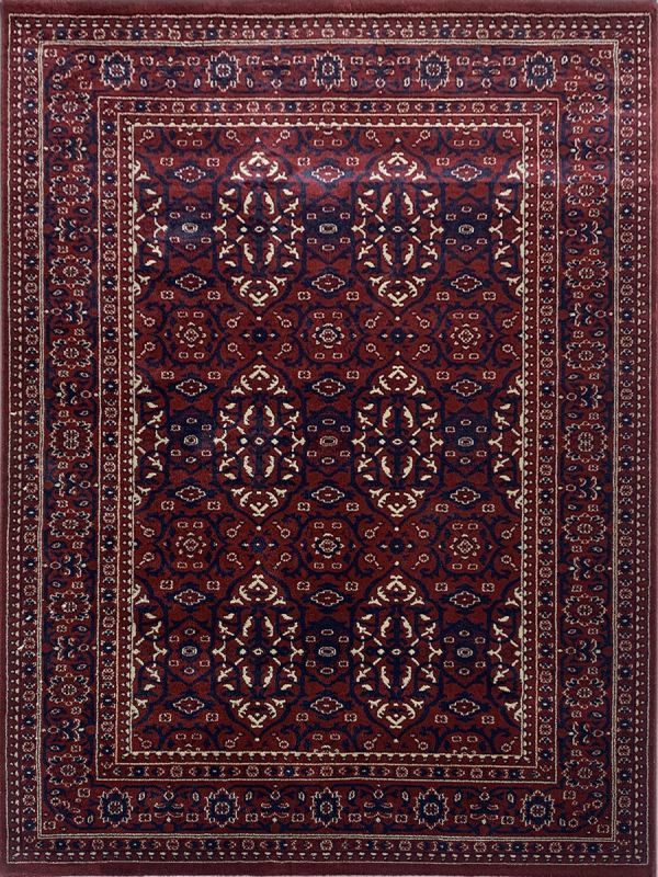 Carpetmantra Red Color Super Fine Quality Persian Design Wool Viscose Mix Traditional Carpet 5.0ft X 7.6ft 
