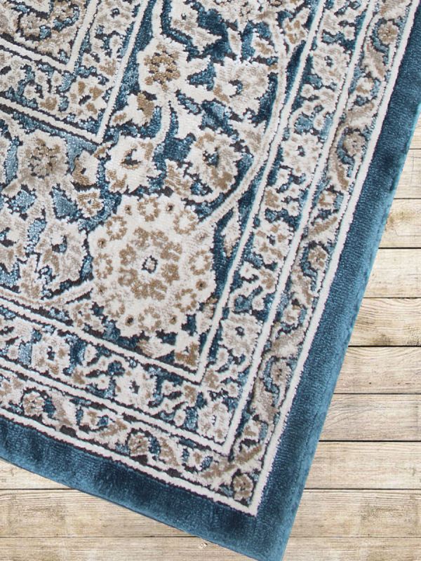 Carpetmantra Persian Blue Floral Carpets