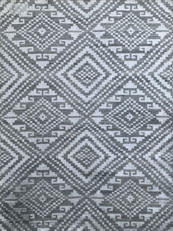 Carpetmantra Bamboo Silk Handmade Grey Carpet 5.7ft X 7.11ft 