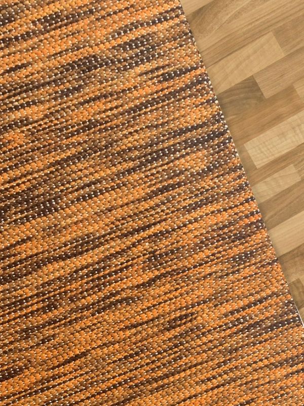 Carpetmantra Hand Woven Yellow Carpet 4.6ft X 6.6ft