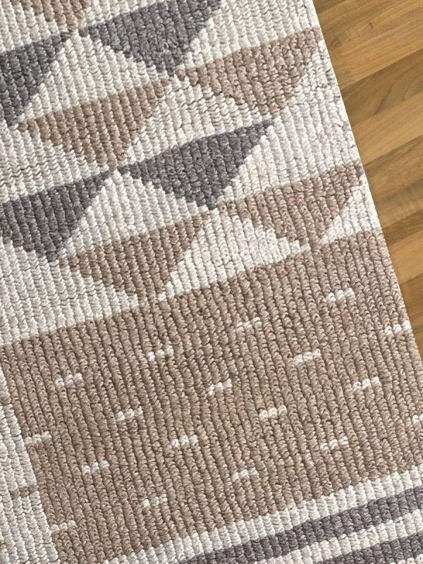 Carpetmantra Hand Woven Beige Brown  Carpet 4.6ft X 6.6ft