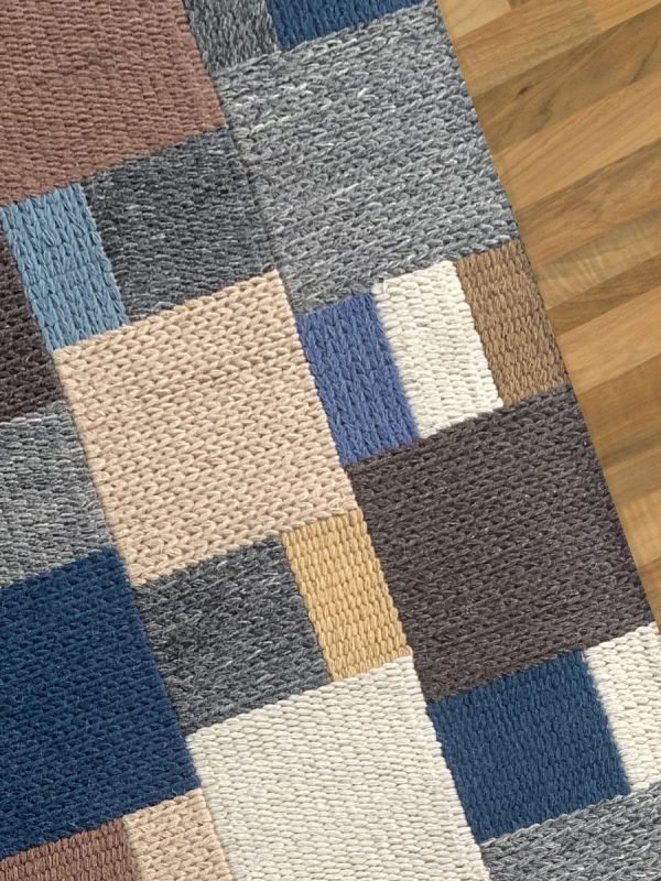 Carpetmantra Hand Woven Multi Carpet 4.6ft X 6.6ft 