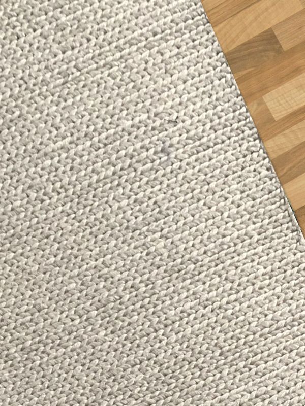Carpetmantra Hand Woven Beige  Braided Carpet 4.0ft X 6.0ft