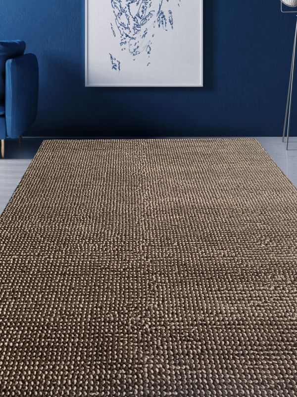Carpetmantra Hand Woven brown Carpet 5.7ft X 7.10ft
