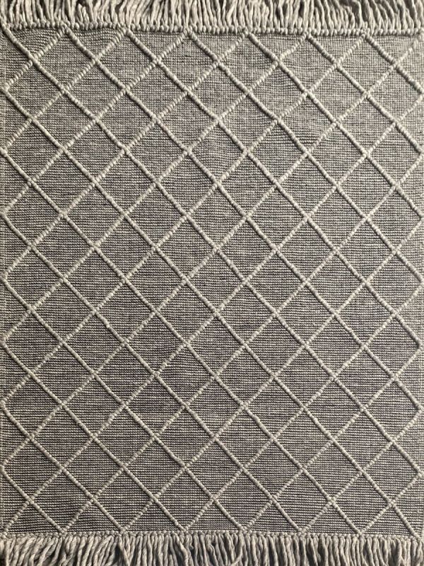 Carpetmantra Hand Woven Grey Carpet 5.0ft X 7.0ft