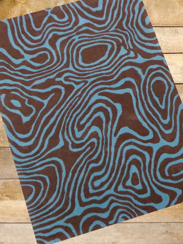 Carpet Mantra Chocolate modern Carpet 4.6ft x 6.6ft 