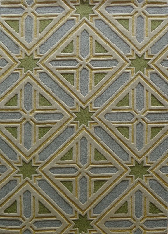 Carpet Mantra Blue modern Carpet 4.6ft x 6.6ft 